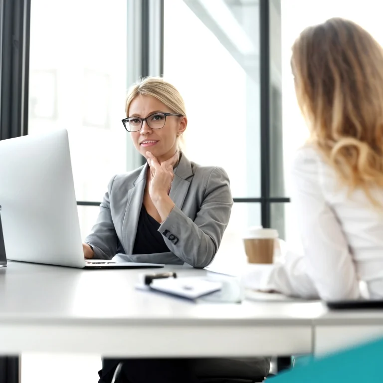 Business consultation contact illustration